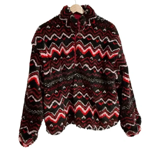 Anthropologie x Beach Riot Leona Slopes Sherpa Quarter-Zip Pullover Size M NWOT - Picture 4 of 15